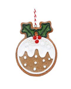 Gisela Graham - Gingerbread Christmas Pudding Resin Dec